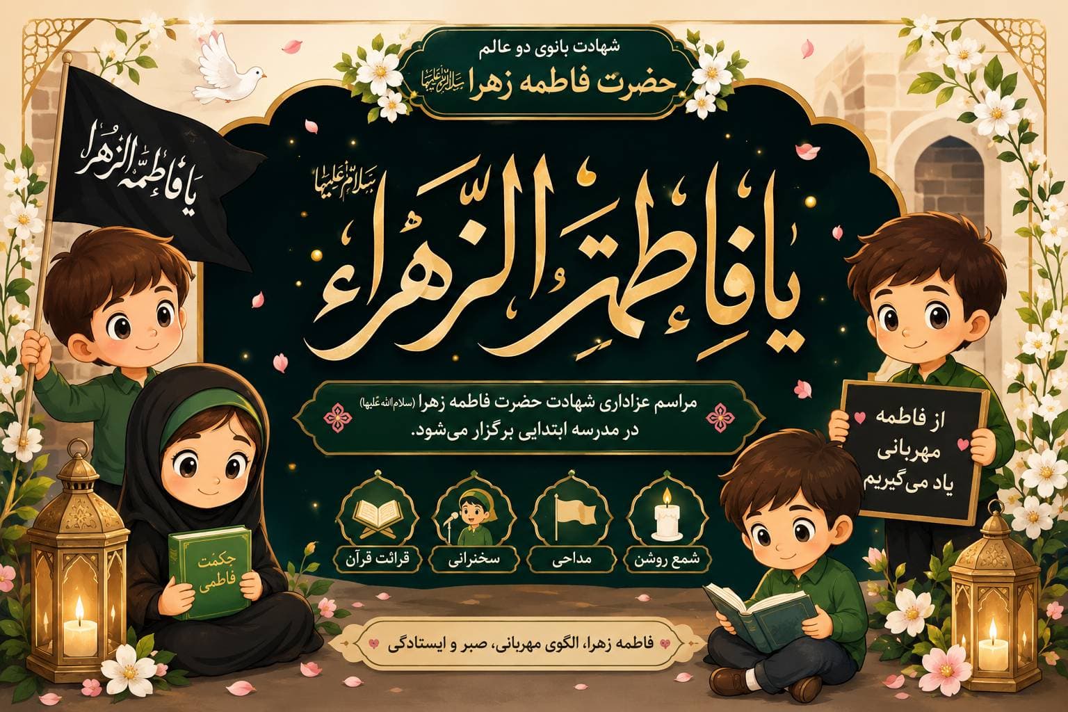 مراسم شهادت حضرت فاطمه (س)